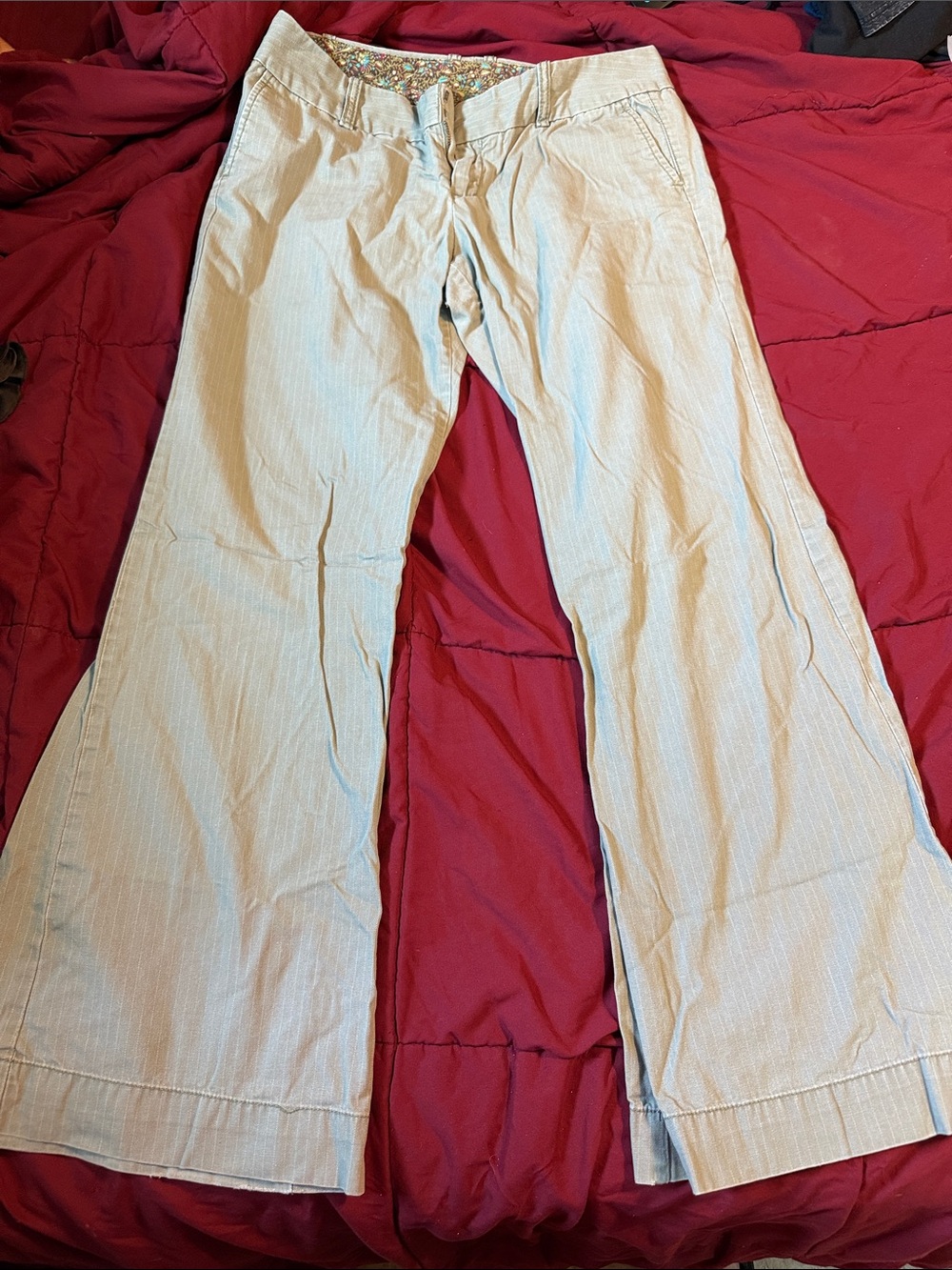 Gap Light Green Trousers Wide Leg